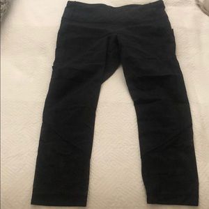 Lululemon leggings with mesh bottom